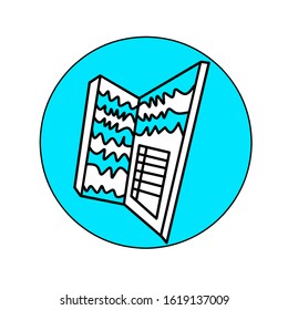book icon with a white background