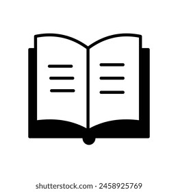 book icon with white background vector stock illustration