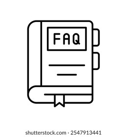 book icon with white background vector stock illustration
