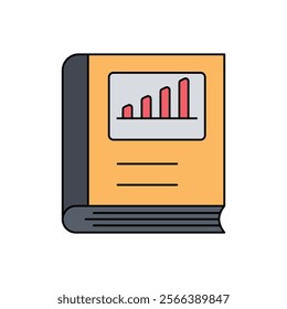 book icon with white background vector stock illustration