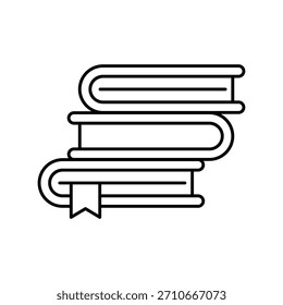 Icono de libro con fondo blanco Vector ilustración de stock
