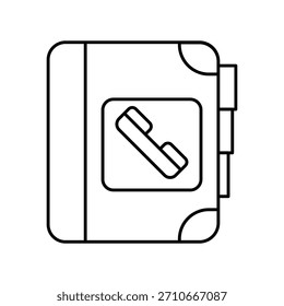 Icono de libro con fondo blanco Vector ilustración de stock