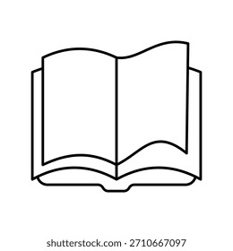 Icono de libro con fondo blanco Vector ilustración de stock