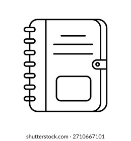 Icono de libro con fondo blanco Vector ilustración de stock