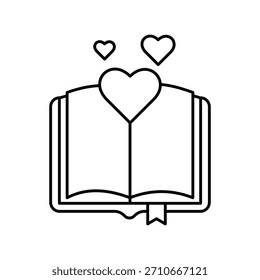 Icono de libro con fondo blanco Vector ilustración de stock