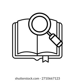Icono de libro con fondo blanco Vector ilustración de stock