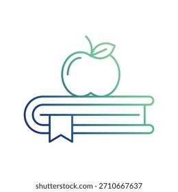 Icono de libro con fondo blanco Vector ilustración de stock