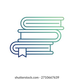 Icono de libro con fondo blanco Vector ilustración de stock