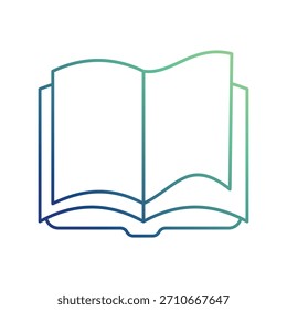 Icono de libro con fondo blanco Vector ilustración de stock