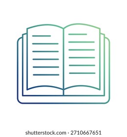 Icono de libro con fondo blanco Vector ilustración de stock