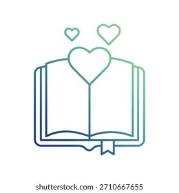 Icono de libro con fondo blanco Vector ilustración de stock