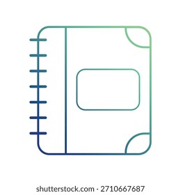 Icono de libro con fondo blanco Vector ilustración de stock