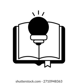 Icono de libro con fondo blanco Vector ilustración de stock