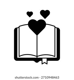 Book icon with white background vector stock illustration