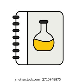 Icono de libro con fondo blanco Vector ilustración de stock