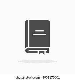 Book icon. For your design, logo. Vector illustration.
