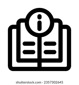 book icon for your website, mobile, presentation, and logo design.