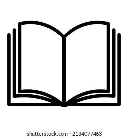 book icone, notebook document reading ivon vector