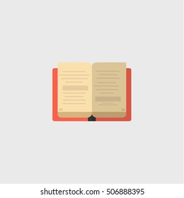 book  icon,flat design