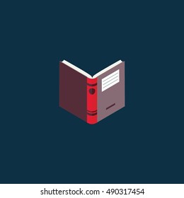 book icon.flat style vector illustration