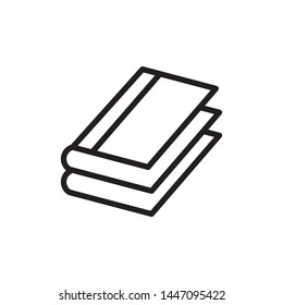 Book icon,line book icon or logo in modern line style.  Vector illustration 