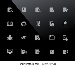 Book Icons // 32px Series - Vector icons adjusted to work in a 32 pixel grid.