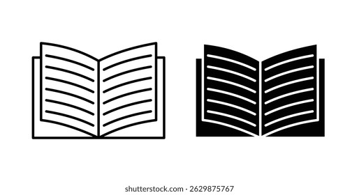 Book icons for app UI designs on white background