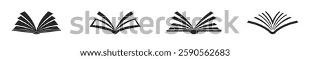 Book icons collection. Isolated on white background. Various Books Icon Set. Literature book icons set. Textbook icons.
