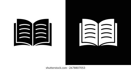 Book icons. glyph vector icon. Vector illustration eps 10