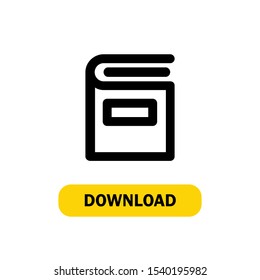 Book Icons in Line Style for any Purposes.Perfect for website mobile app presentation and any other projects. Suitable for any user interface and user experience