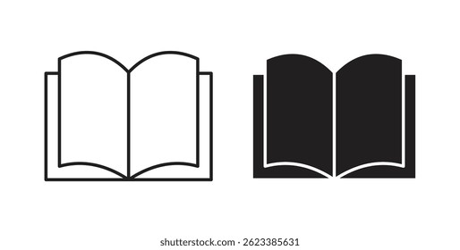 Book icons on white background for web