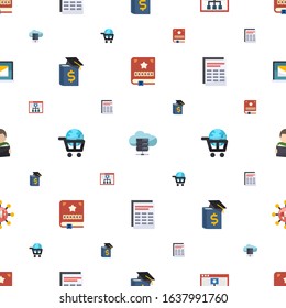 book icons pattern seamless. Included editable flat Scrapbooking, e-Book, Mobile Learning, Business education, eLearning, Sheet, Reading icons. book icons for web and mobile.