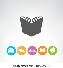 book icons set