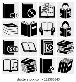 Book icons set.