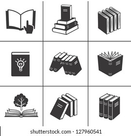 Book icons set.