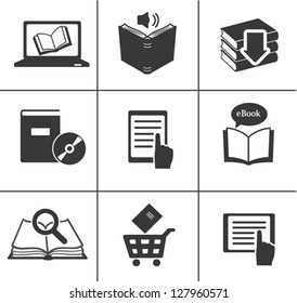 Book icons set.