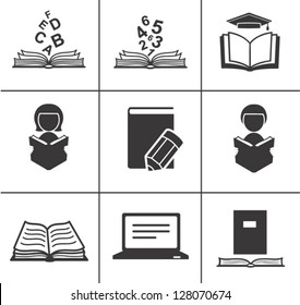 Book icons set.