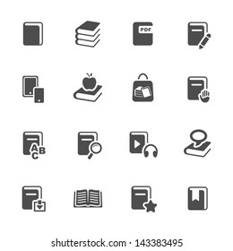 Book icons set