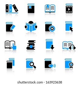 Book icons set
