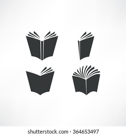 book icons set