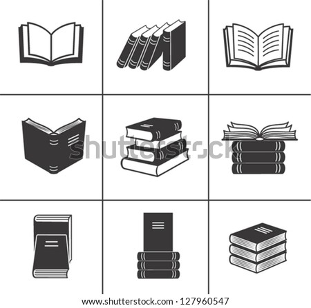 Book icons set.