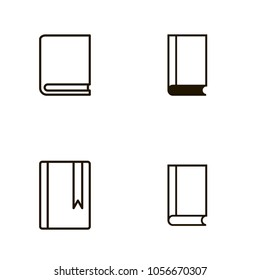 book icons set. book icons collections. sign design