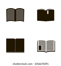 book icons set. book icons collections. sign design
