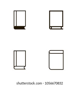 book icons set. book icons collections. sign design