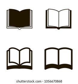 book icons set. book icons collections. sign design