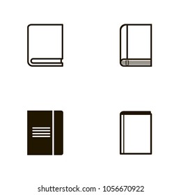 book icons set. book icons collections. sign design