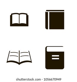 book icons set. book icons collections. sign design