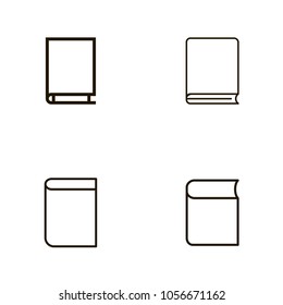 book icons set. book icons collections. sign design