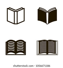 book icons set. book icons collections. sign design