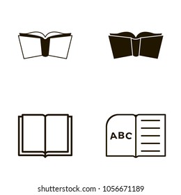 book icons set. book icons collections. sign design